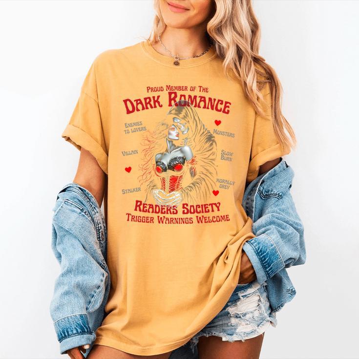 Trigger Warning Book Lover Dark Romance Smut Reader Women's Comfort Colors T-Shirt Trigger Warning Book Lover Dark Romance Smut Reader Women's Comfort Colors T-Shirt