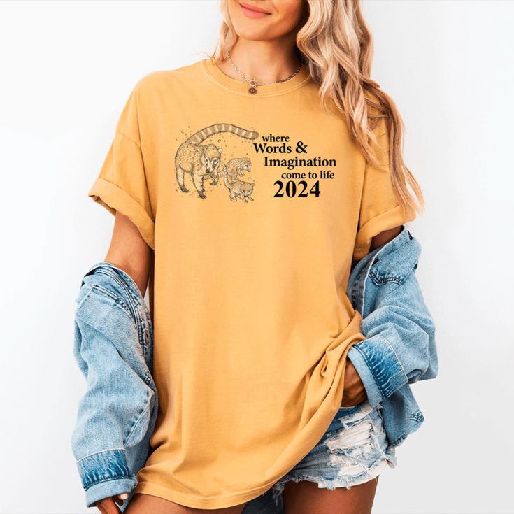 Tucson Festival Of Book TFOB 2024 Coatimundi Mascot Women's Comfort Colors T-Shirt