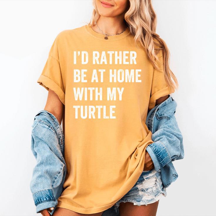Turtle Owner Introvert Stay Home Women's Comfort Colors T-Shirt