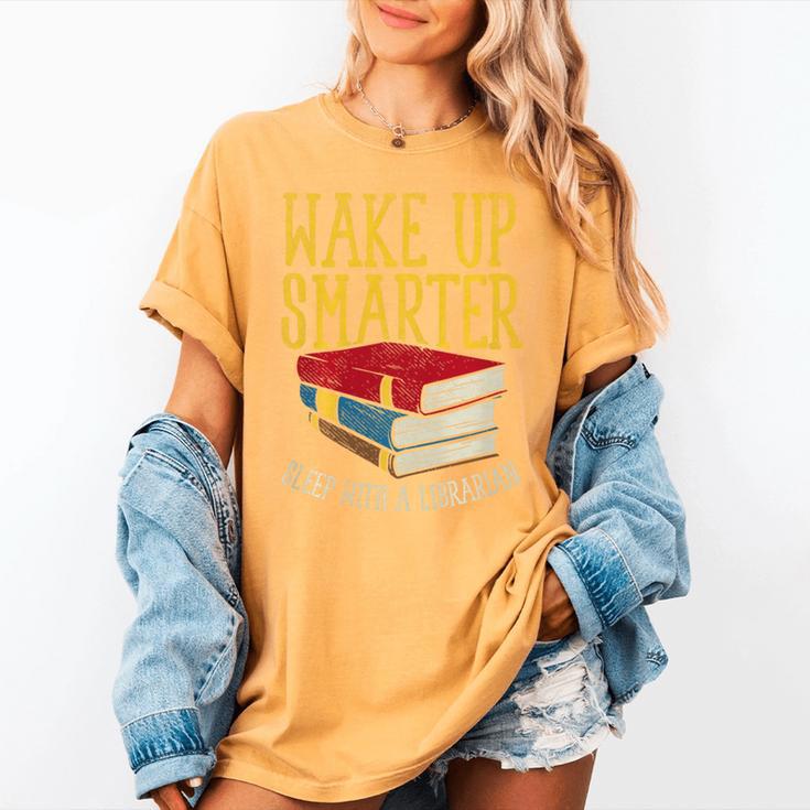 Wake Up Smarter Librarian Book Stack Premium Tri-Blend Women's Comfort Colors T-Shirt Wake Up Smarter Librarian Book Stack Premium Tri-Blend Women's Comfort Colors T-Shirt