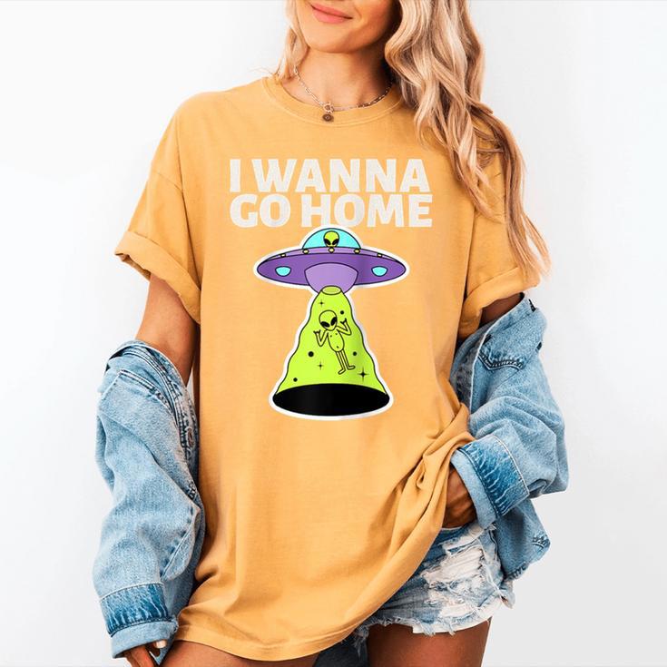 I Wanna Go Home Introvert UFO UAP Flying Saucer Trippy Alien Raglan Baseball Tee Women's Comfort Colors T-Shirt I Wanna Go Home Introvert UFO UAP Flying Saucer Trippy Alien Raglan Baseball Tee Women's Comfort Colors T-Shirt
