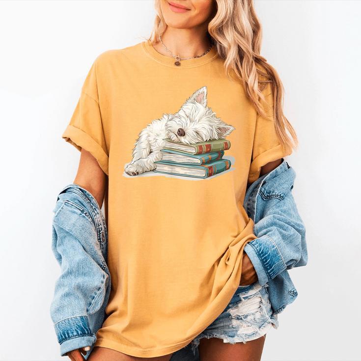 West Highland Terrier Books Dog Breed Westie For Men Women Girls Kids Women's Comfort Colors T-Shirt