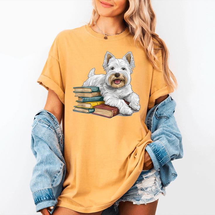 West Highland Terrier Books Dog Breed Westie For Men Women Kids Women's Comfort Colors T-Shirt