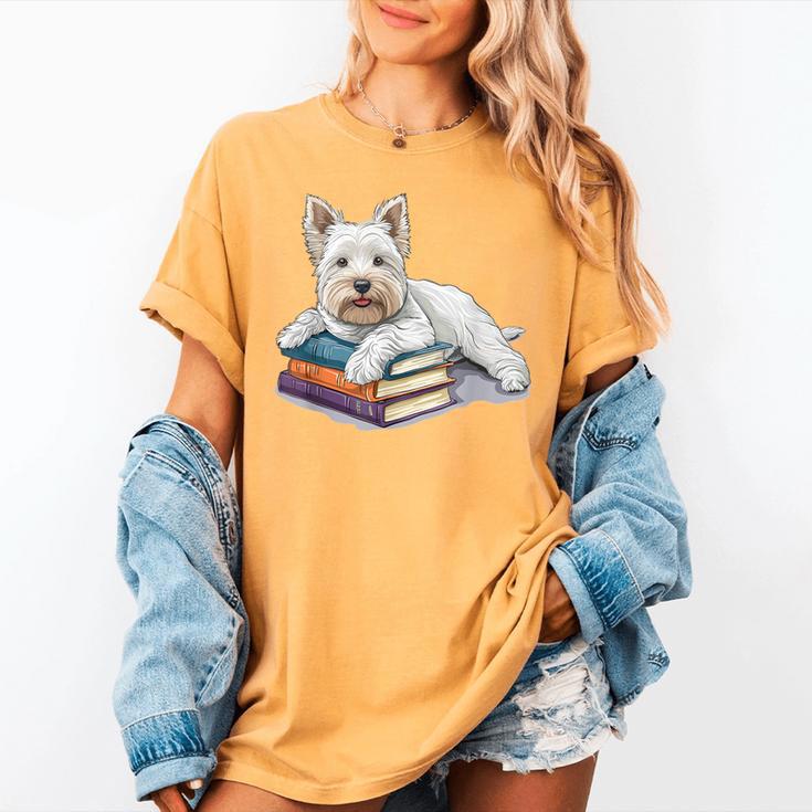 West Highland Terrier Books Dog Breed Westie Women's Comfort Colors T-Shirt