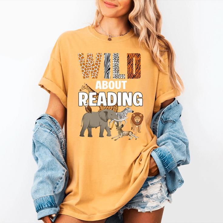 Wild About Reading Book Reader Book Nerd Book Reading Lover Premium Tri-Blend Women's Comfort Colors T-Shirt
