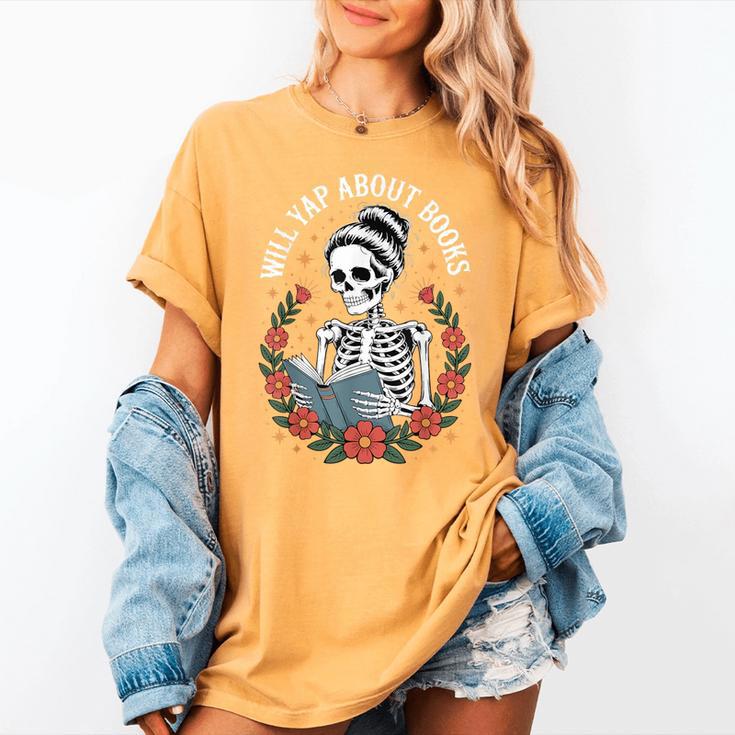 Will Yap About Books Women's Comfort Colors T-Shirt