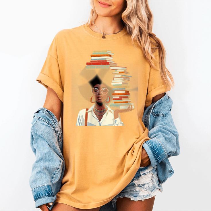 Women's Education Is Freedom Teacher Books Black History Month Women's Comfort Colors T-Shirt