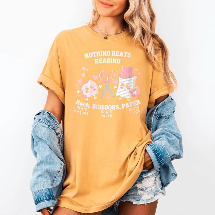 Women's Nothing Beats Reading Book Lover Statement Women's Comfort Colors T-Shirt Women's Nothing Beats Reading Book Lover Statement Women's Comfort Colors T-Shirt
