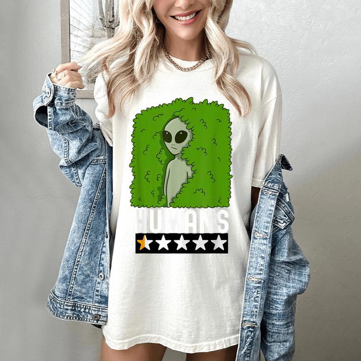 Alien Avoids Humans Sarcastic Introvert Humor Women's Comfort Colors T-Shirt