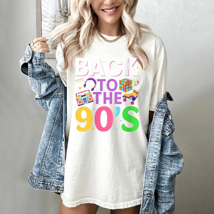 Back To The 90's Mixtape Era Nostalgia Retro 1990 90's Style Women's Comfort Colors T-Shirt