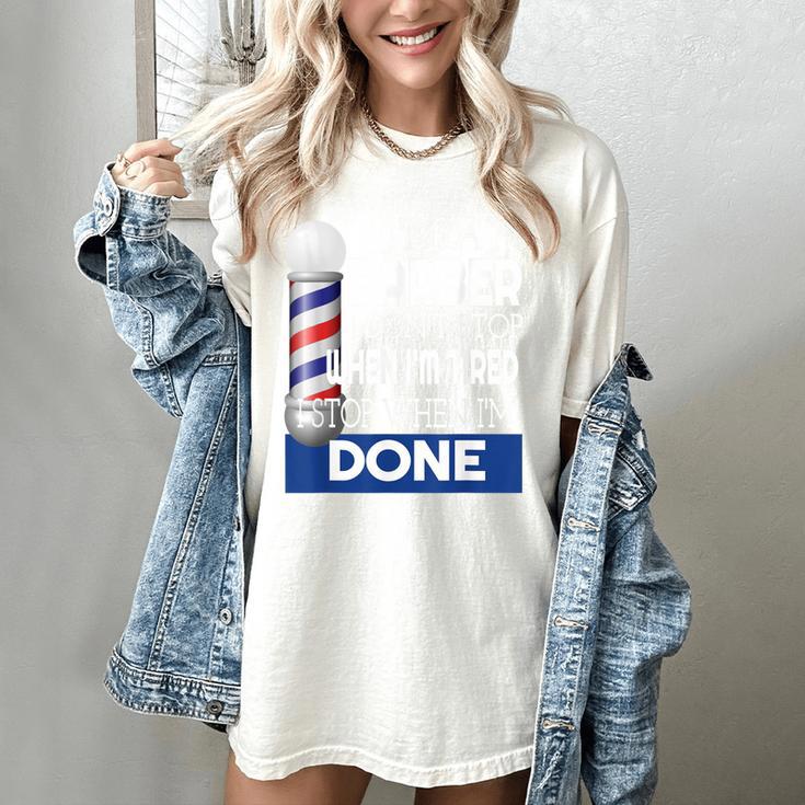 Barber Stylist Barber College Graduation Women's Comfort Colors T-Shirt