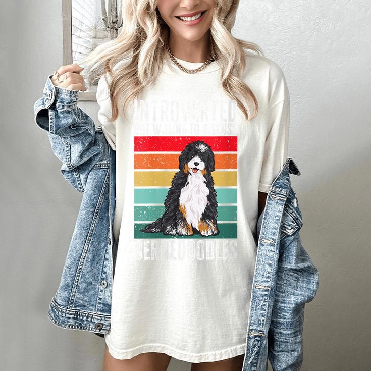 Bernedoodle Dog Introvert Bernedoodle Women's Comfort Colors T-Shirt