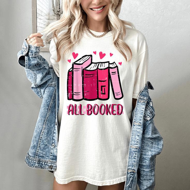 All Booked Read Book Reading Librarian Men Women Kids Women's Comfort Colors T-Shirt