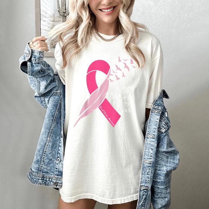 Breast Cancer Awareness In Memory Of Mom Butterfly Pink Women's Comfort Colors T-Shirt