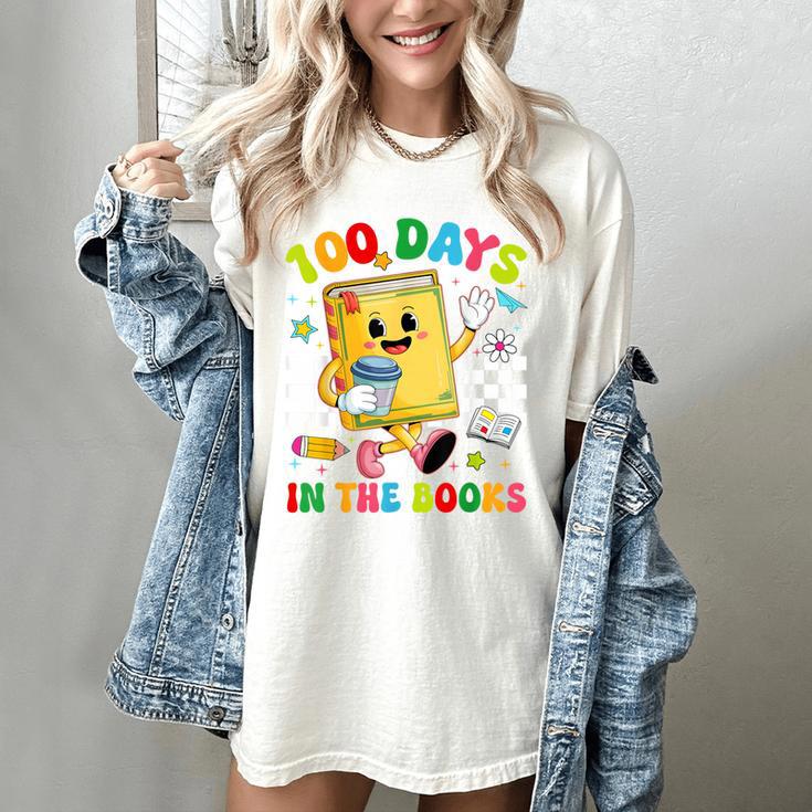 Cute 100 Days In The Books Groovy Boy Girl Teacher Women's Comfort Colors T-Shirt