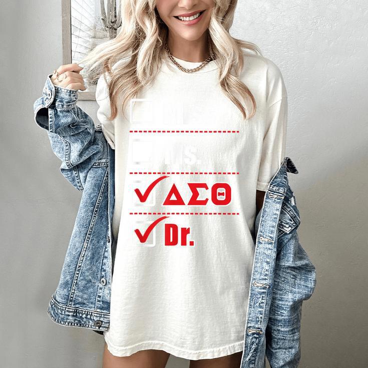 Delta Sigma Theta Sorority Delta Doctor Graduation Women's Comfort Colors T-Shirt