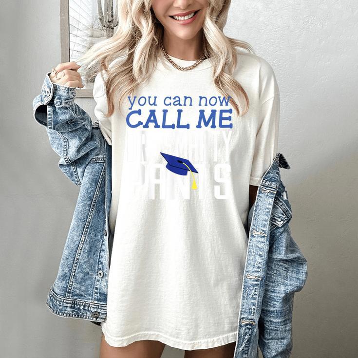 Dr PhD PsyD MD EDD Graduation Doctorate PsyD Women's Comfort Colors T-Shirt
