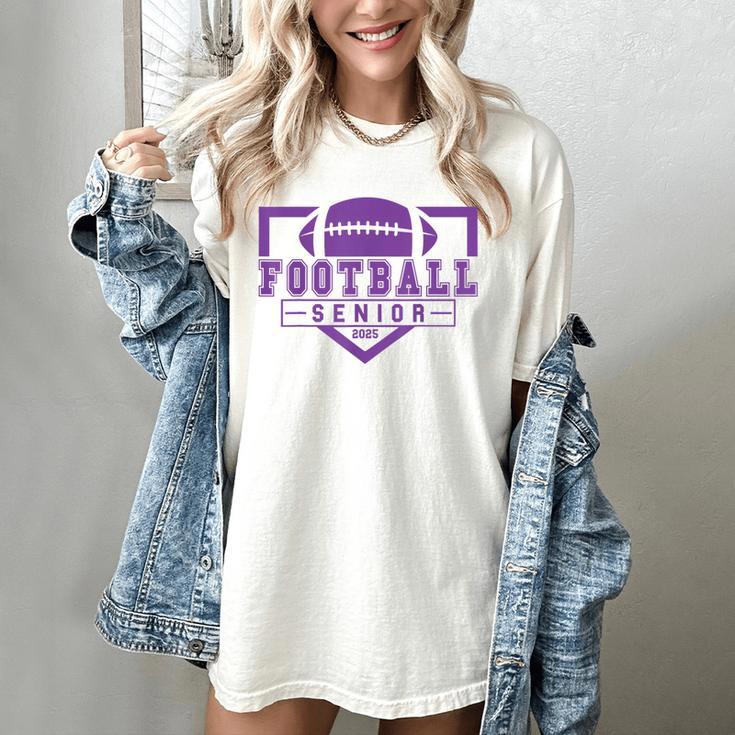 Football Senior Night Football Senior 2025 Graduation 36 Women's Comfort Colors T-Shirt