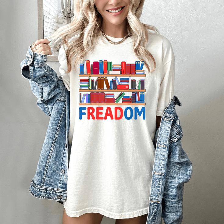 Freadom To Read Book Lover Reading Freedom Women's Comfort Colors T-Shirt