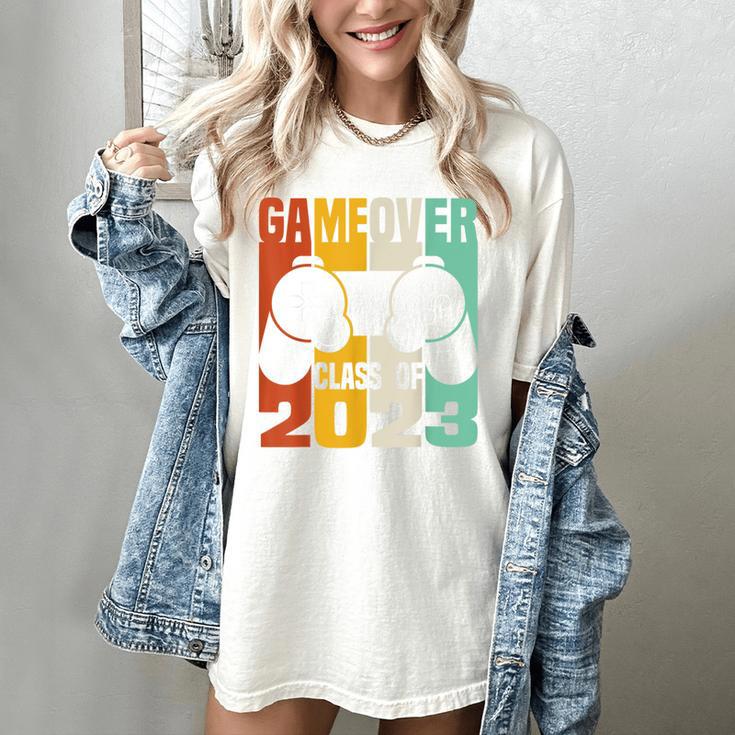GAME OVER Class Of 2023 Video Games Vintage Graduation Gamer Women's Comfort Colors T-Shirt