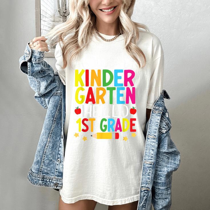 Goodbye Kinder Garten Hello 1st Grade Graduation 2024 Women's Comfort Colors T-Shirt