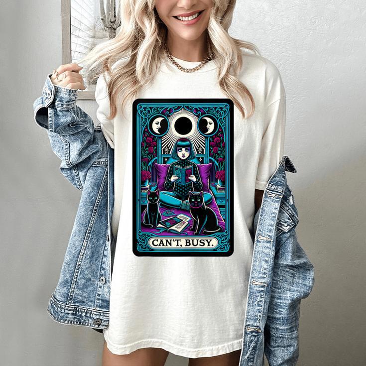 Gothic Girl Tarot Card Introverted Reader And Reading Women's Comfort Colors T-Shirt