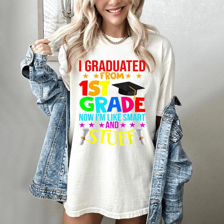 I Graduated From 1st Grade Graduation Matching Student Women's Comfort Colors T-Shirt