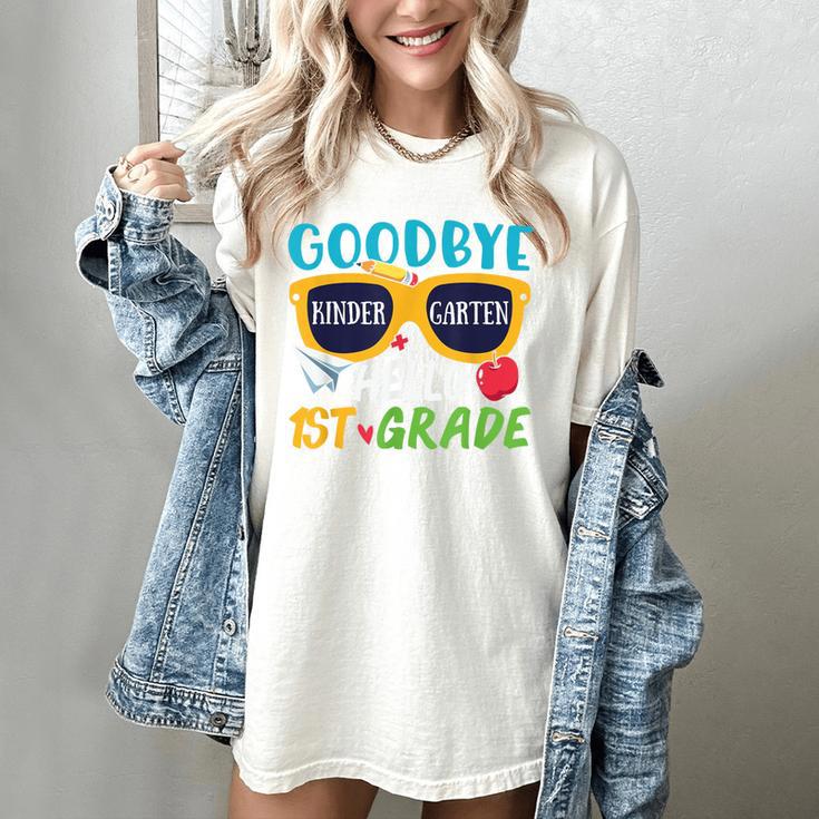 Graduation Shirt Goodbye Kindergarten Hello 1st Grade School Women's Comfort Colors T-Shirt