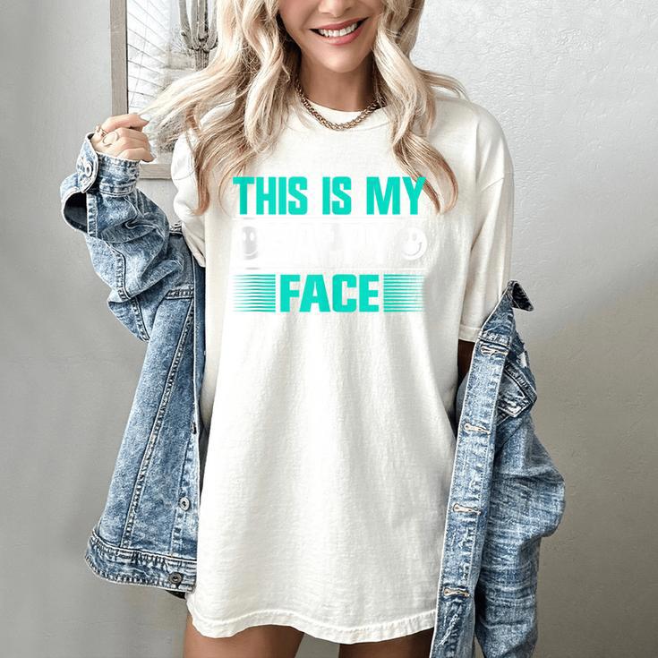 This Is My Happy Face Introvert Women's Comfort Colors T-Shirt