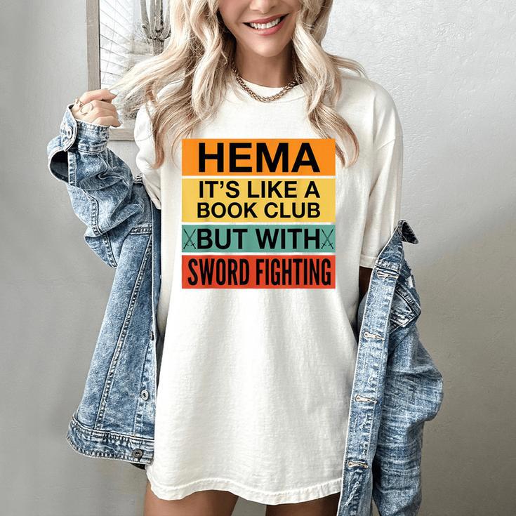 Hema Definition Like A Book Club With Swords Women's Comfort Colors T-Shirt