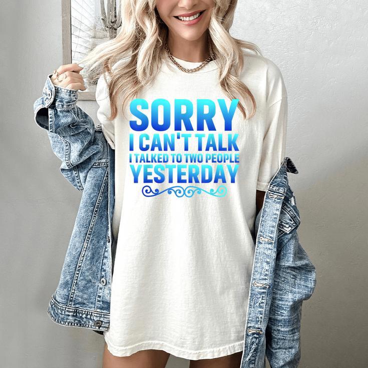Introvert Antisocial Sarcasm Introverts Anti Social Women's Comfort Colors T-Shirt