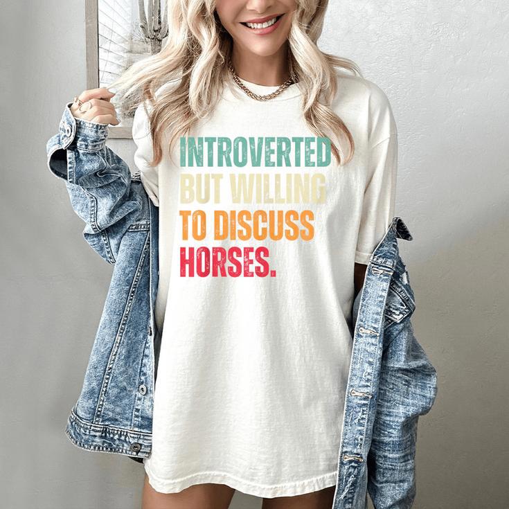 Introvert Cute Horse Lover Horse Riding Equestrian Women's Comfort Colors T-Shirt