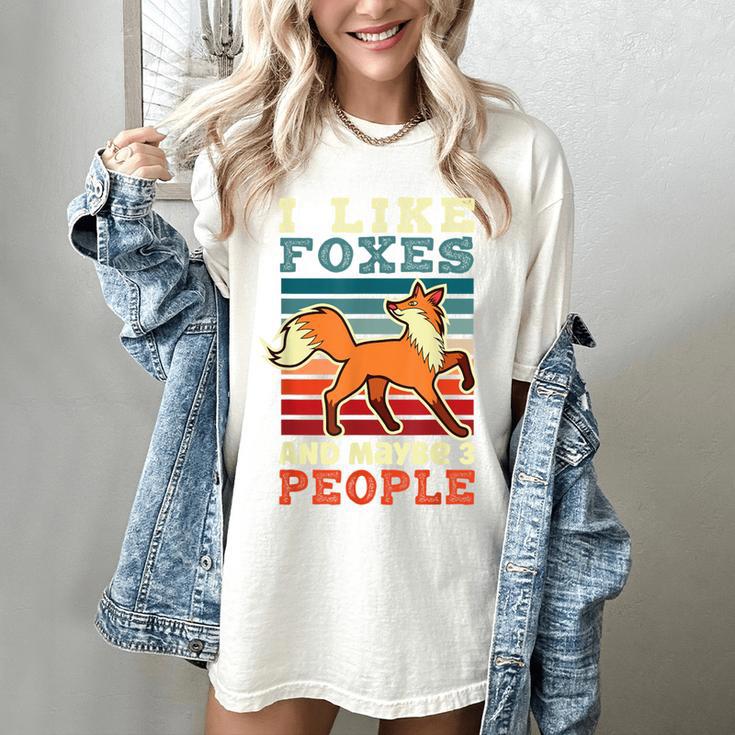 Introvert Fox Animal Lover Saying Loner Antisocial Women's Comfort Colors T-Shirt