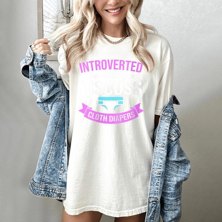Introvert Hippie Mom Cloth Diapers Crunchy Mama Women's Comfort Colors T-Shirt
