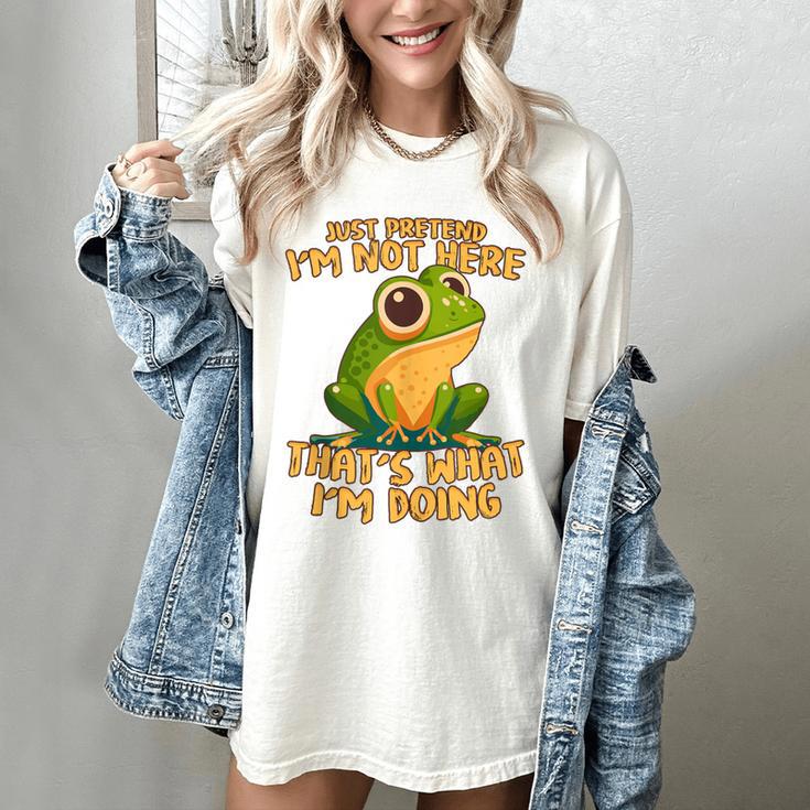 Introverts Thats What Im Doing Just Pretends Women's Comfort Colors T-Shirt