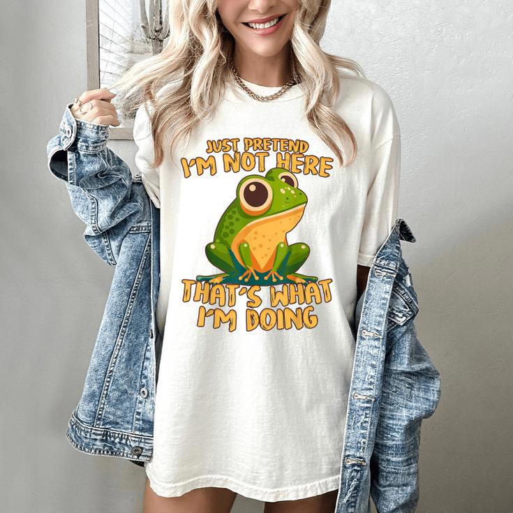 Introverts Thats What Im Doing Just Pretends Women's Comfort Colors T-Shirt