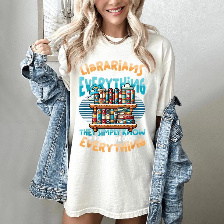 Librarian Book Lover Library Librarian Women's Comfort Colors T-Shirt