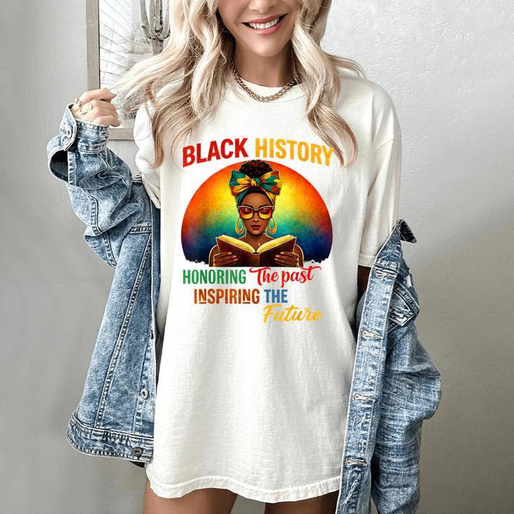 Melanin Honoring Past Inspiring Pride Book Month Women's Comfort Colors T-Shirt