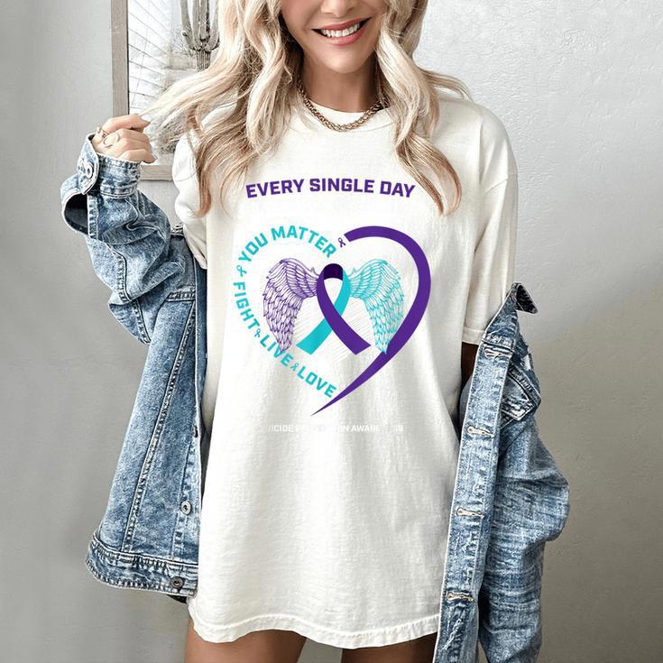 In Memory Of I Miss My Brother Suicide Prevention Awareness Women's Comfort Colors T-Shirt