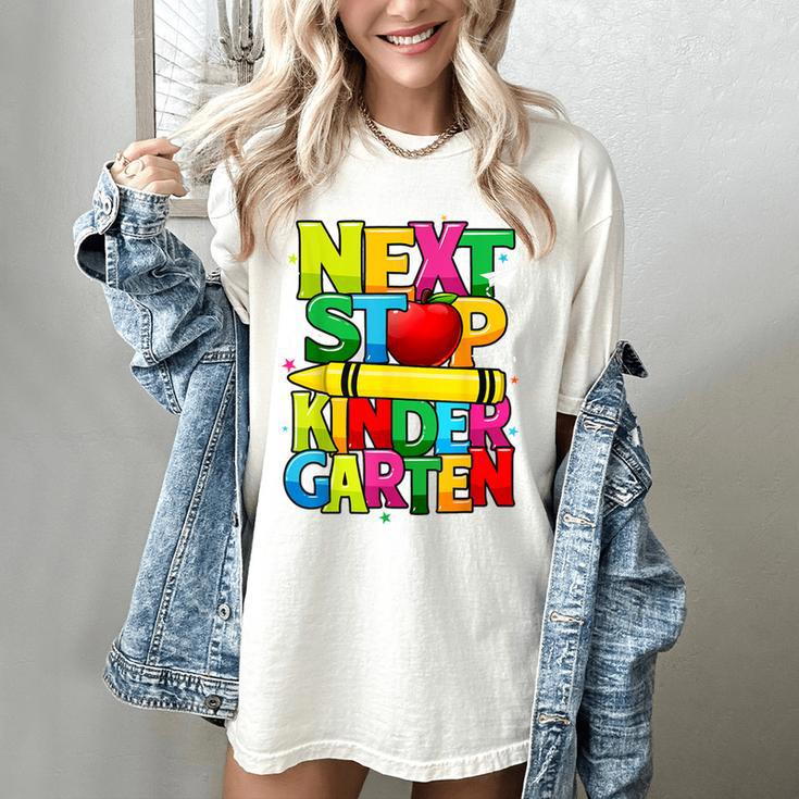 Next Stop Kindergarten Preschool Graduation 2023 Boys Girls Women's Comfort Colors T-Shirt