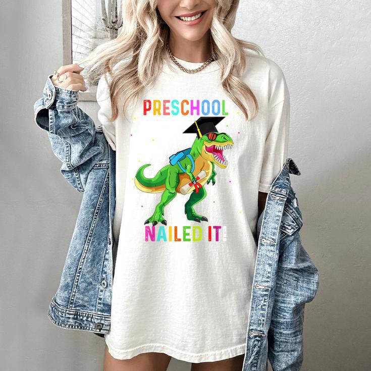 Preschool Graduation Class Of 2022 Graduate Dinosaur Kids Women's Comfort Colors T-Shirt