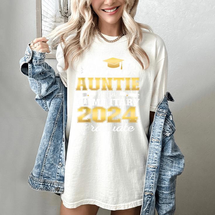 Proud Auntie Of 5th Grade Graduate 2024 Family Graduation Women's Comfort Colors T-Shirt