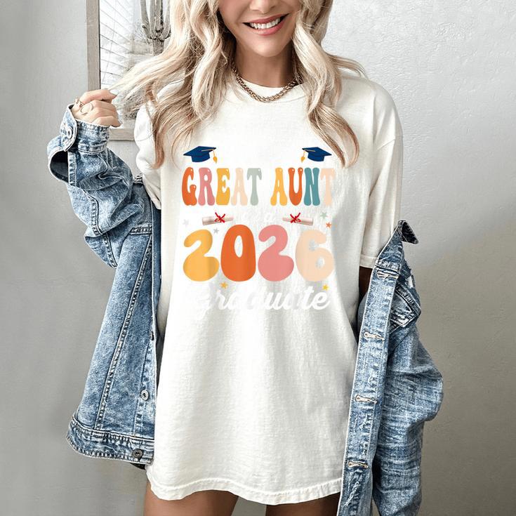 Proud Great Aunt Of a Class Of 2026 Graduate Graduation Women's Comfort Colors T-Shirt