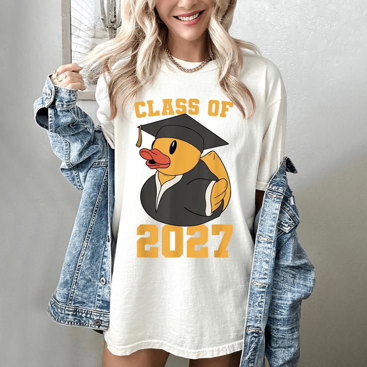 Rubber Duck Class Of 2027 Senior 2027 Graduation Year Senior Women's Comfort Colors T-Shirt