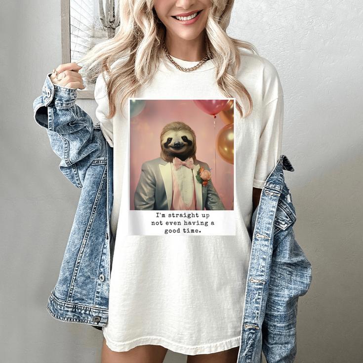 Social Anxiety Not Having A Good Time Socializing Introvert Women's Comfort Colors T-Shirt