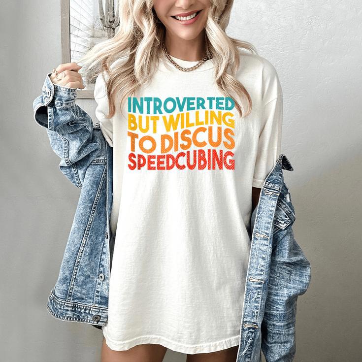 Speedcuber Introvert Cube Solver Speedsolving Speedcubing Women's Comfort Colors T-Shirt