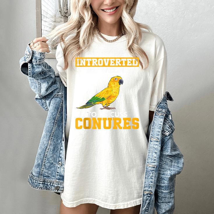Sun Conure Introvert Parrot Bird Sun Conure Women's Comfort Colors T-Shirt