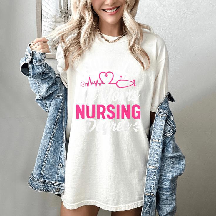 I Survived My Mom's Nursing Degree Nurse Graduation Women's Comfort Colors T-Shirt