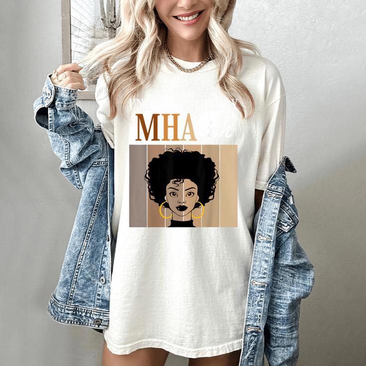 Unapologetically MHA-Ish Student Graduation Afro Women's Comfort Colors T-Shirt