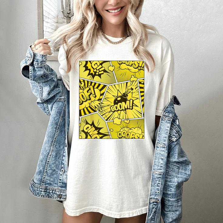 Varsity-Gold Yellow Comic Book University Varsity-Gold Women's Comfort Colors T-Shirt